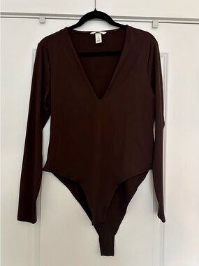 H&M Brown Long Sleeve Top